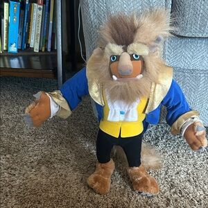Disney Beast Plush in Blue and Gold